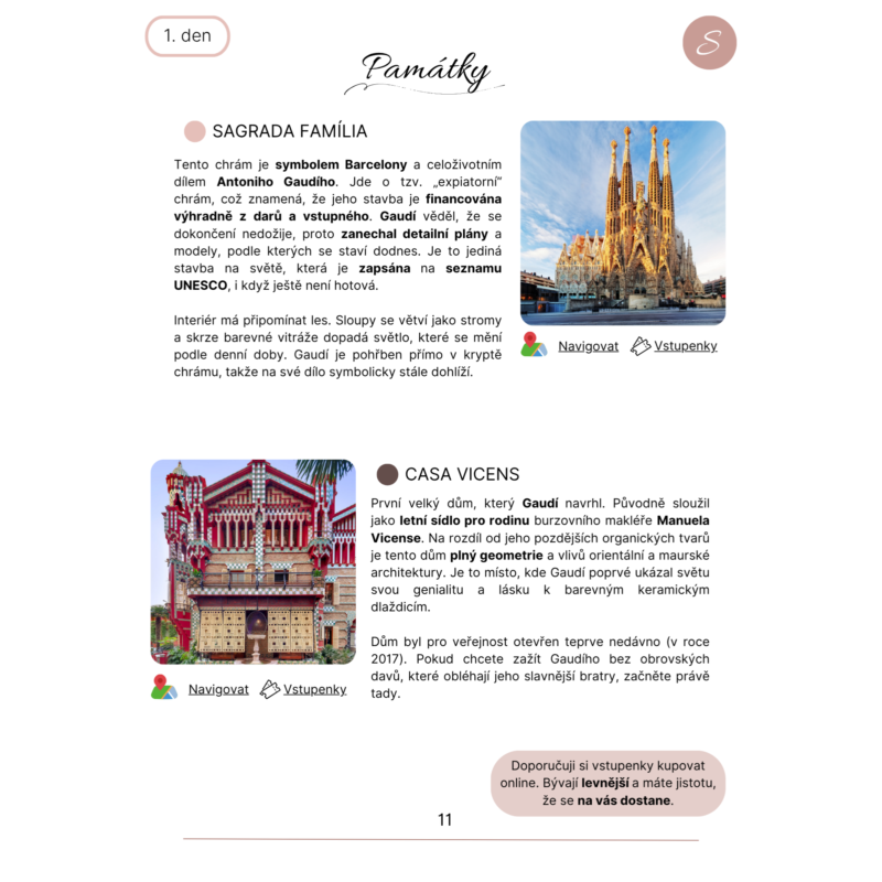 Digitální průvodce Barcelonou